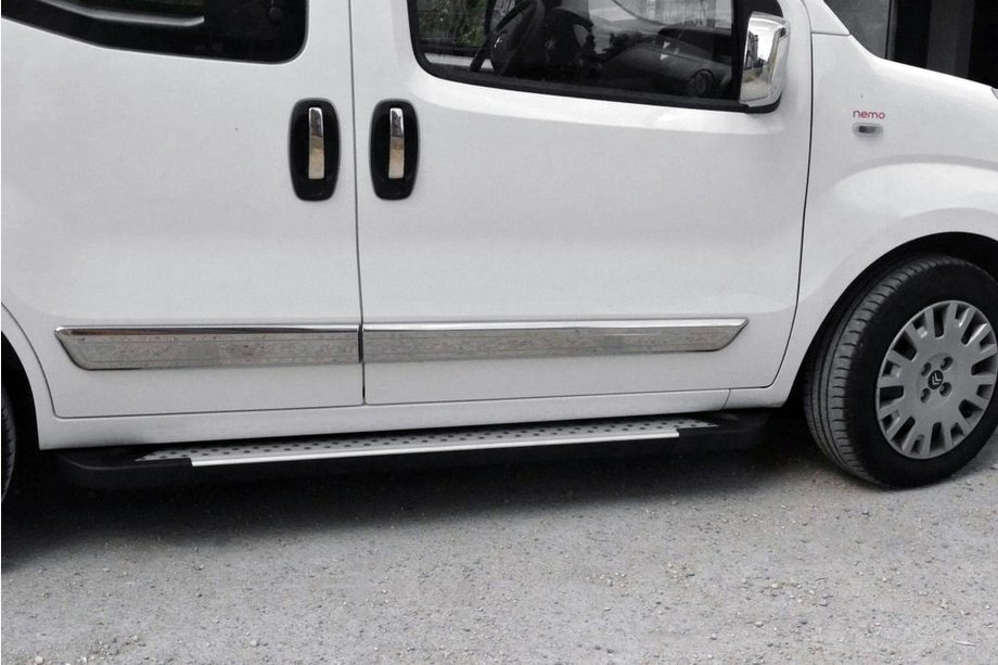 Peugeot Bipper 2008–2017 Sānu pakāpieni Allmond Grey (2 gab., alumīnijs) Image