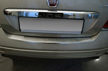 Fiat Linea 2006–2018 Aizmugurējā bufera uzlika ar atloku Nataniko (2012+, nerūsējošais tērauds) foto 1