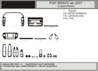 Fiat Bravo 2008–2016 Paneļa uzlikas (Hartman) Alumīnijs foto 1