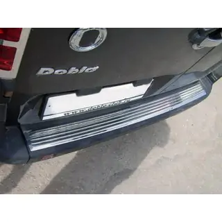 Aizmugurējā bufera uzlikas OmsaLine (nerūsējošais tērauds) Fiat Doblo I 2001–2005 foto 1