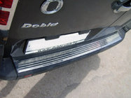Fiat Doblo I 2005–2010 Aizmugurējā bufera uzlikas OmsaLine (nerūsējošais tērauds) Glancēta foto 1