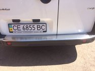 Fiat Doblo I 2001–2005 Aizmugurējā bampera uzlika ar ieloci Nataniko (nerūsējošais tērauds) foto 2