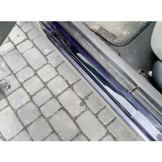 Hromēti sliekšņu uzlikas (2 gab., ABS) foto 2