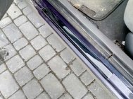 Renault Laguna 1994–2001 Hromēti sliekšņu uzlikas (2 gab., ABS) foto 2