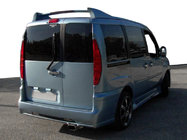 Fiat Doblo I 2005–2010 Jumta relingi ar spoileri HRV-type (krāsošanai) foto 4