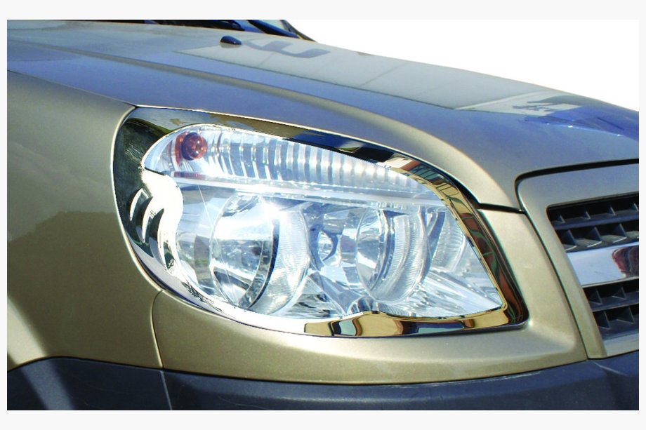 Fiat Doblo I 2005–2010 Priekšējo lukturu uzlikas (2 gab., nerūsējošais tērauds) Image