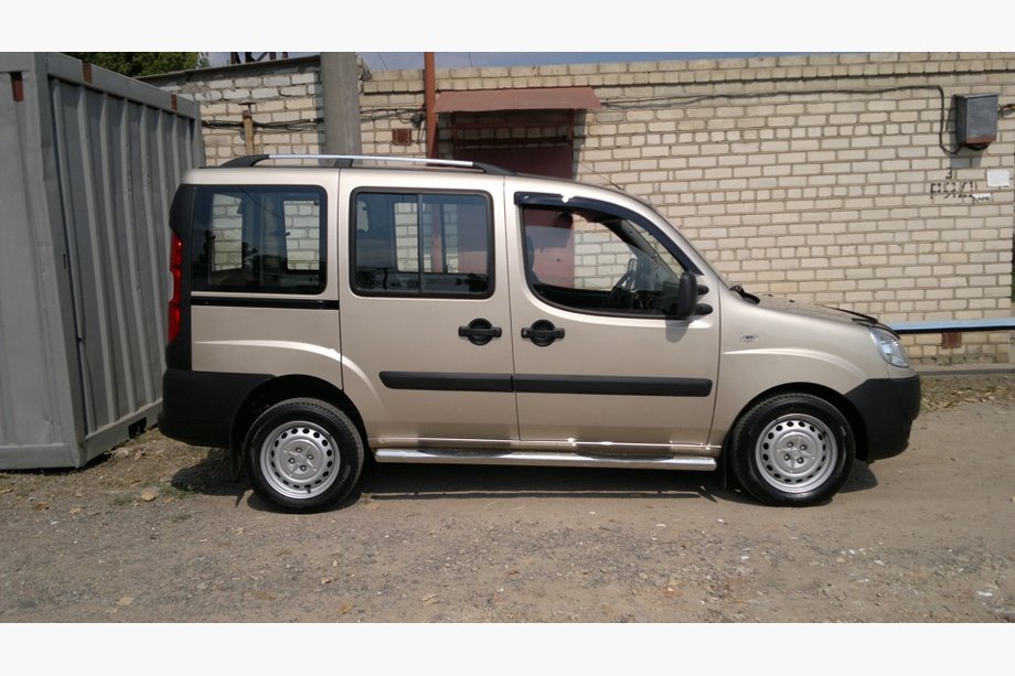 Fiat Doblo I 2005–2010 Hromēti jumta reliņi Foto 11