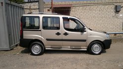 Fiat Doblo I 2001–2005 Hromēti jumta reliņi Plastmasas stiprinājuma kājas foto 8