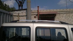 Fiat Doblo I 2001–2005 Hromēti jumta reliņi Plastmasas stiprinājuma kājas foto 9