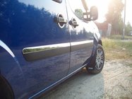 Fiat Doblo I 2005–2010 Durvju moldingi, šaurais modelis (4 gab., nerūsējošais tērauds) OmsaLine – itāļu nerūsējošais tērauds foto 2