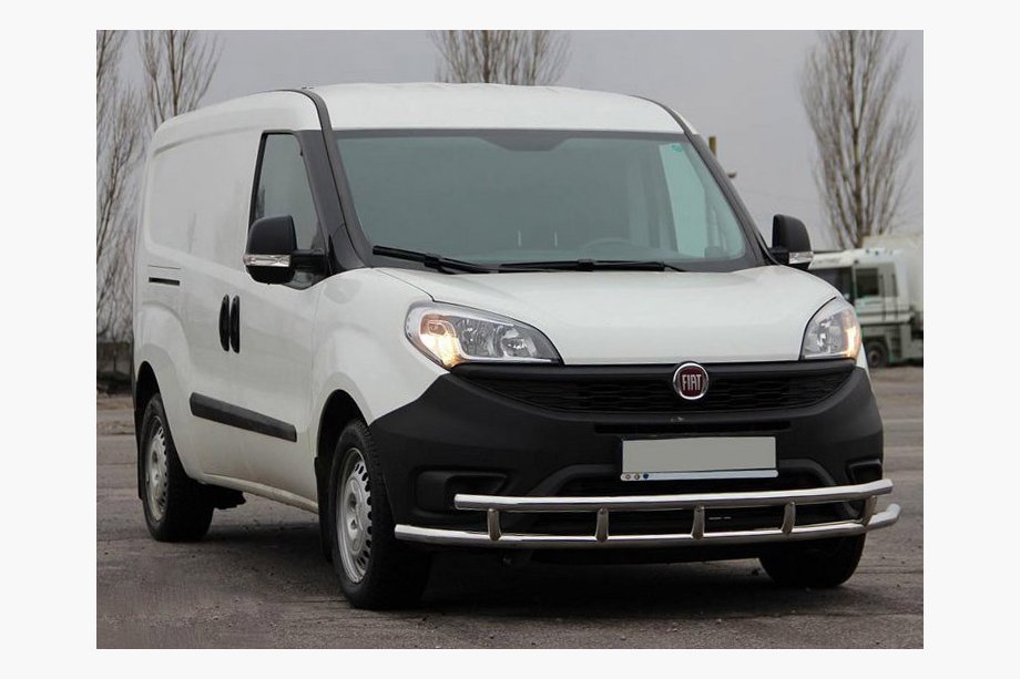 Fiat Doblo II 2010–2022 Priekšējais aizsargstienis ST016-3 (nerūs. tērauds) 51/51 mm Image