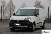 Fiat Doblo II 2010–2022 Priekšējais aizsargstienis ST016-3 (nerūs. tērauds) 51/51 mm foto 2