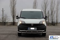 Fiat Doblo II 2010–2022 Priekšējais aizsargstienis ST016-3 (nerūs. tērauds) 51/51 mm foto 3