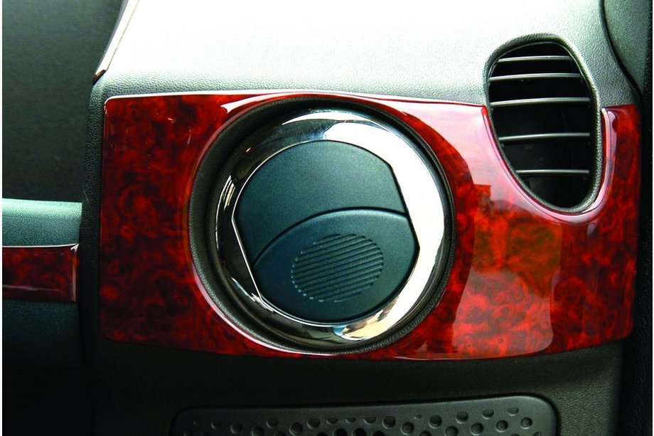 Fiat Doblo I 2005–2010 Ventilācijas atveres aizbīdņa uzlikas (4 gab., nerūsējošais tērauds) Foto 1