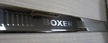 Peugeot Boxer 2006–2025 Hromēta aizmugurējā bampera līste (nerūsējošais tērauds) foto 1