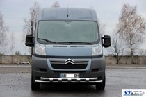 Fiat Ducato 2006–2025 Priekšējā aizsargstanga ST015 (nerūsējošais tērauds) foto 2