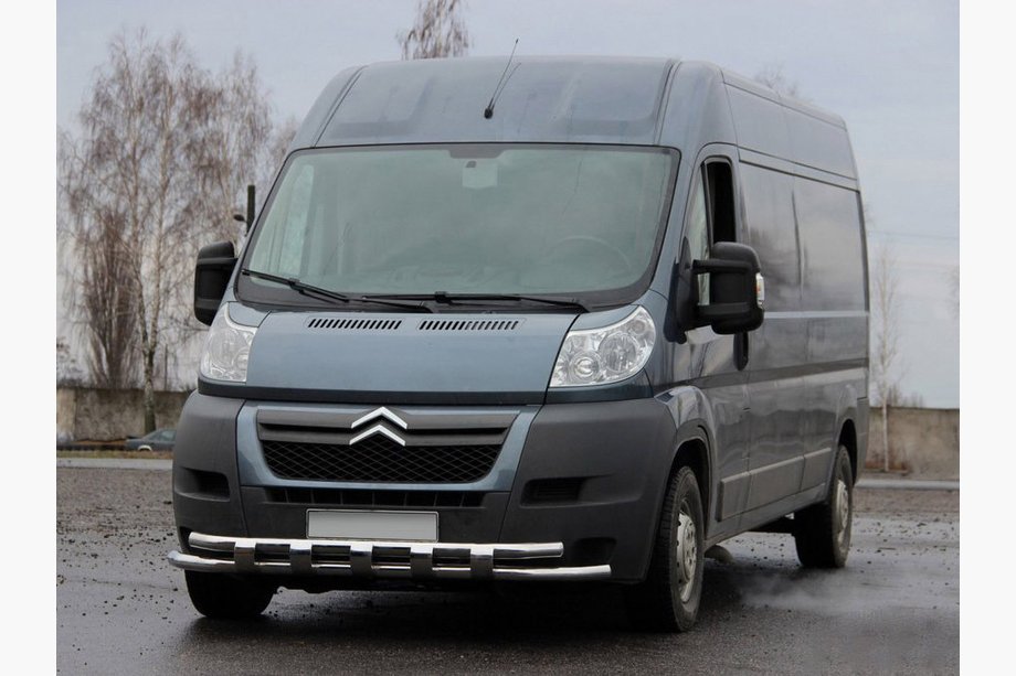 Fiat Ducato 2006–2025 Priekšējā aizsargstanga ST015 (nerūsējošais tērauds) Image