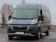 Fiat Ducato 2006–2025 Priekšējā aizsargstanga ST015 (nerūsējošais tērauds) foto 1