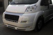 Fiat Ducato 2006–2025 Priekšējais bampera lūpas spoilers 2006-2013 (šaurais, krāsošanai) foto 2