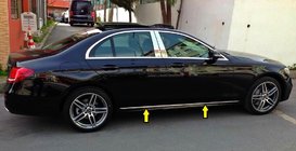 Mercedes E-klase W213 2016–2023 Hromēts durvju moldinga pārklājums tips-1 (4 gab., nerūsējošais tērauds) foto 1