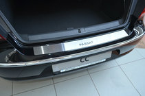 Volkswagen Passat CC 2008–2017 Natanika aizmugurējā bufera aizsarguzlika (nerūsējošais tērauds) foto 1