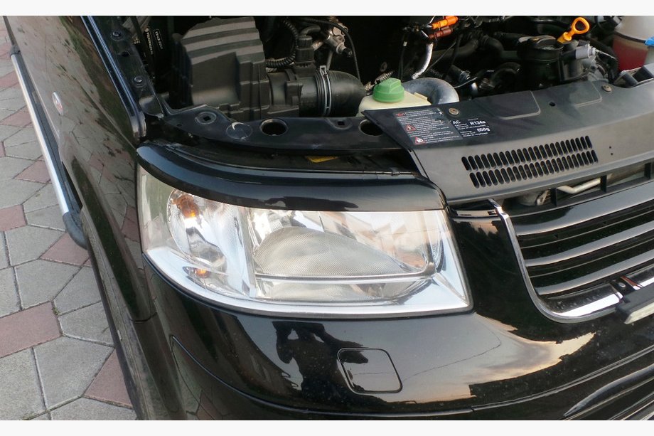 Volkswagen T5 Transporter 2003–2010 Lukturu uzacis (2 gab., melnas) Matēts melns Image
