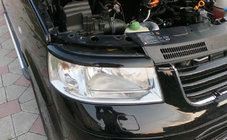 Volkswagen T5 Caravelle 2004–2010 Lukturu uzacis (2 gab., melnas) foto 3