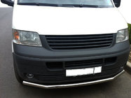Volkswagen T5 Transporter 2003–2010 Priekšējais aizsargstienis, viencaurules (nerūsējošais tērauds) 42 mm foto 2