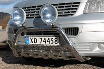 Volkswagen T5 Transporter 2003–2010 Priekšējais bullbar WT003 (nerūsējošais tērauds) 60 mm, bez uzraksta foto 3