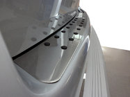 Volkswagen T5 2010–2015 Aizmugurējā bufera uzlika (nerūsējošais tērauds, ar melniem ielaidumiem) foto 1