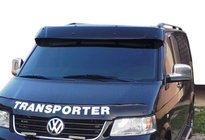 Volkswagen T5 Multivan 2003–2010 Vējstikla vizieris (melns spīdīgs, 5 mm) foto 2