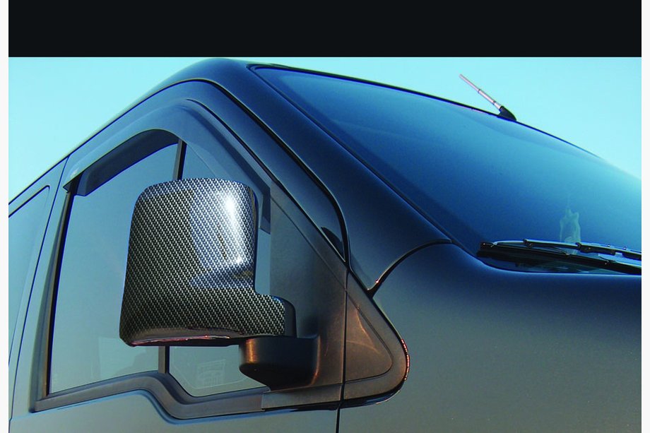 Ford Connect 2002–2006 Spoguļu uzlikas "Carbon" (2 gab., plastmasa) Image