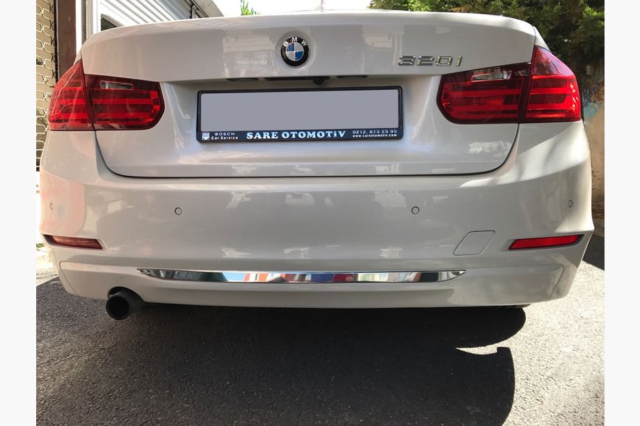 BMW 3. sērija F30/F31 2012–2019 Aizmugurējā bampera apmale (nerūsējošais tērauds) Image