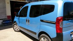 Peugeot Bipper 2008–2017 Moldingi zem bīdāmajām durvīm (2 gab., nerūsējošais tērauds) OmsaLine – itāļu nerūsējošais tērauds foto 2