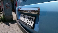 Peugeot Bipper 2008–2017 Uzlika virs numura zīmes (nerūsējošais tērauds) OmsaLine – itāļu nerūsējošais tērauds foto 4