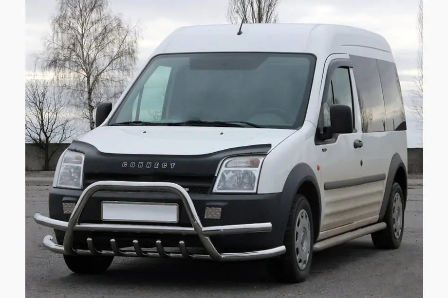 Ford Connect 2010–2013 Priekšējais aizsargstienis (bullbar) ar dubultiem stieņiem WT003-Plus-2 (nerūsējošais tērauds) Image