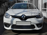Renault Fluence 2009–2016 Bampera restes uzlikas (2013↗, nerūsējošais tērauds) foto 1