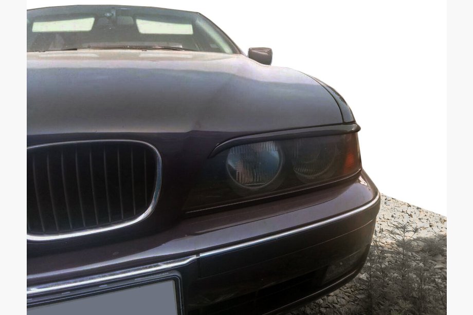 BMW 5. sērija E39 1996–2003 Lukturu uzacis (2 gab., melnas) Image