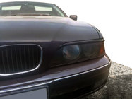 BMW 5. sērija E39 1996–2003 Lukturu uzacis (2 gab., melnas) foto 1