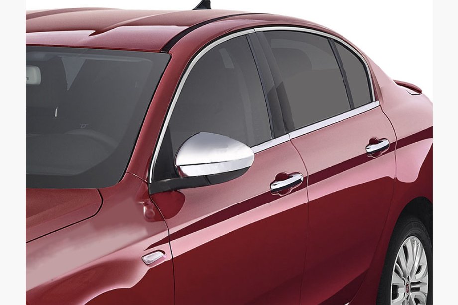 Fiat Tipo 2016– Pilns logu rāmju apdares komplekts (nerūsējošais tērauds) Image