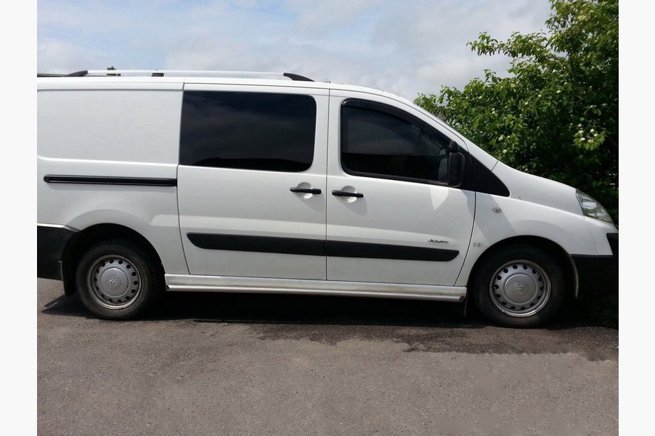 Citroen Jumpy 2007–2017 Sānu aizsargcaurules (2 gab., nerūsējošais tērauds) Ø60, īsā bāze Image