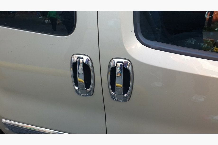 Peugeot Bipper 2008–2017 Durvju rokturu uzlikas un apmale (8 gab., nerūsējošais tērauds) Carmos - turku teras Foto 4
