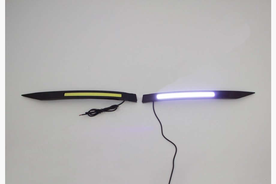 Fiat Doblo II 2010–2022 Dienas gaitas gaismas melnas (2014↗, LED) Image