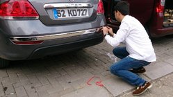 Fiat Linea 2006–2018 Aizmugurējā bampera malas uzlikas (2012↗, nerūsējošais tērauds, 3 gab.) foto 3