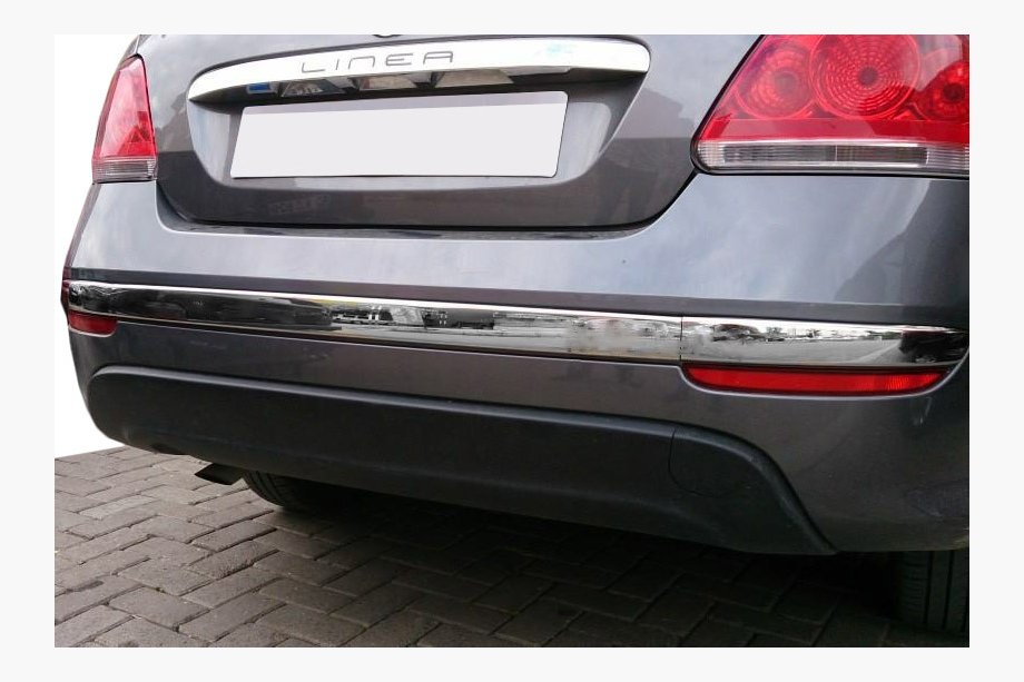 Fiat Linea 2006–2018 Aizmugurējā bampera malas uzlikas (2012↗, nerūsējošais tērauds, 3 gab.) Image
