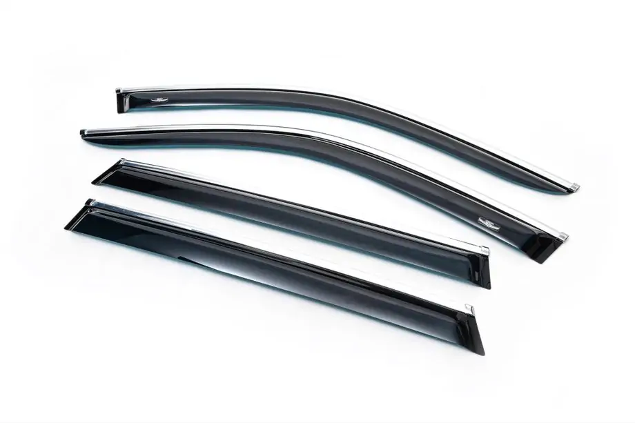 Subaru Legacy 2009–2014 Logu vēja deflektori ar hroma līsti SW (4 gab., HIC) Image