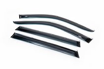 Mercedes S-class W221 2005–2013 Logu vēja deflektori ar hromētu līsti Long (4 gab., HIC) foto 1