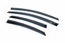 Ford Mondeo 2008–2014 Logu vēja deflektori ar hroma līsti SD (4 gab., HIC) foto 1