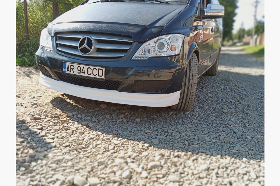 Mercedes Viano 2004–2014 Priekšējā bampera lūpa 2010-2015 (krāsošanai) Image