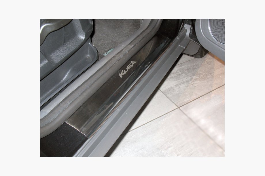 Ford Kuga 2008–2013 Sliekšņu uzlikas Nataniko (4 gab., nerūsējošais tērauds) Premium – 3M līmlente, 0,8 mm Image